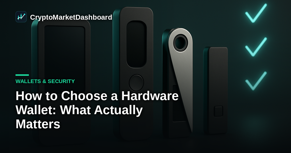How to Choose a Hardware Wallet: What Actually Matters