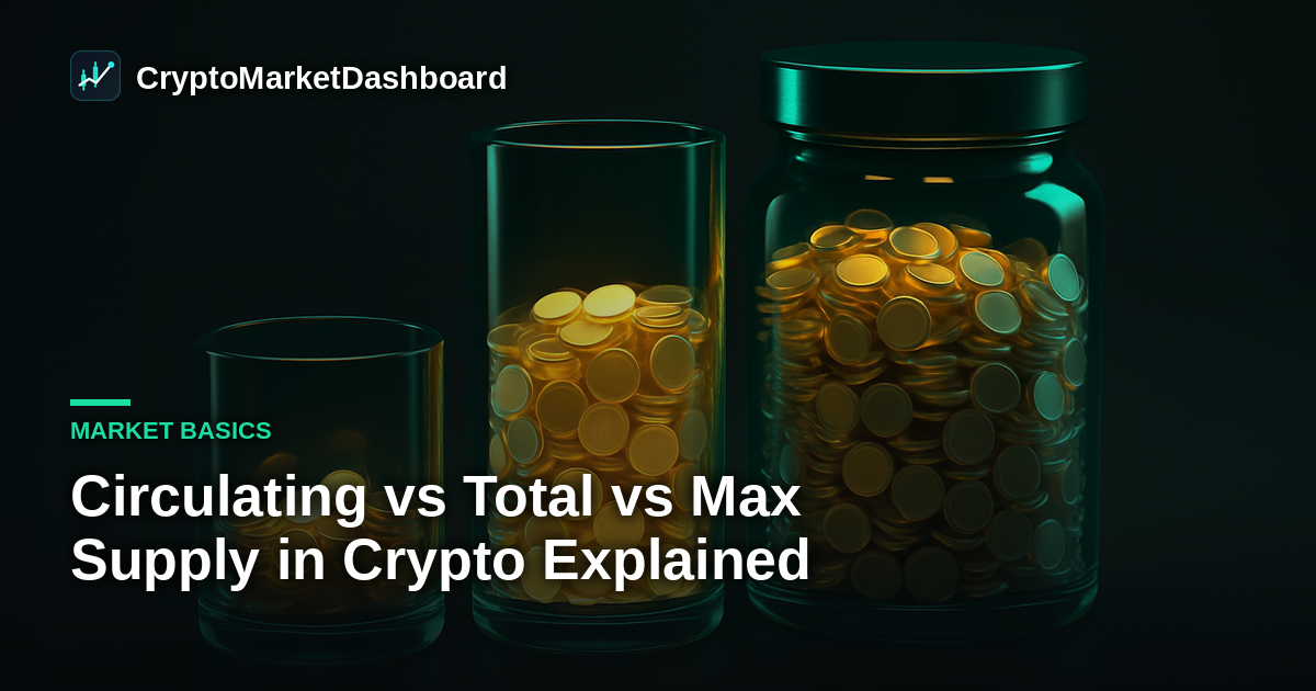 Circulating vs Total vs Max Supply in Crypto Explained