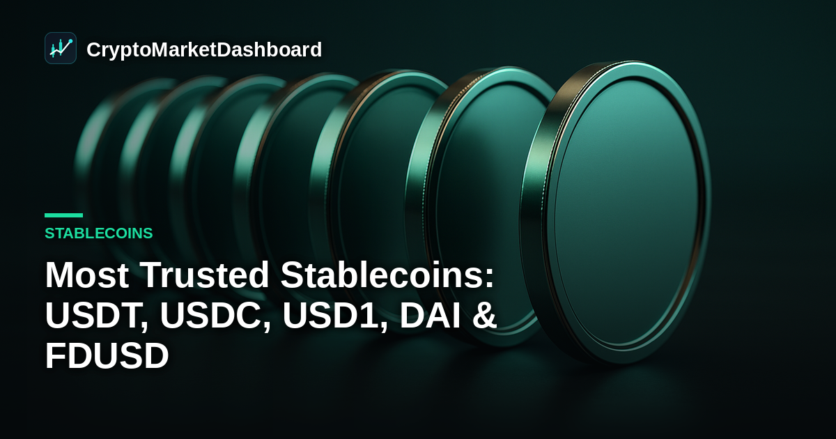 Most Trusted Stablecoins: USDT, USDC, USD1, DAI & FDUSD