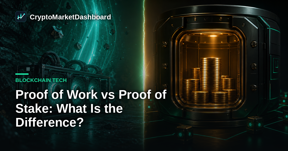 Proof of Work vs Proof of Stake: What Is the Difference?
