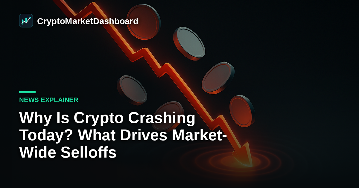 Why Is Crypto Crashing Today? What Drives Market-Wide Selloffs